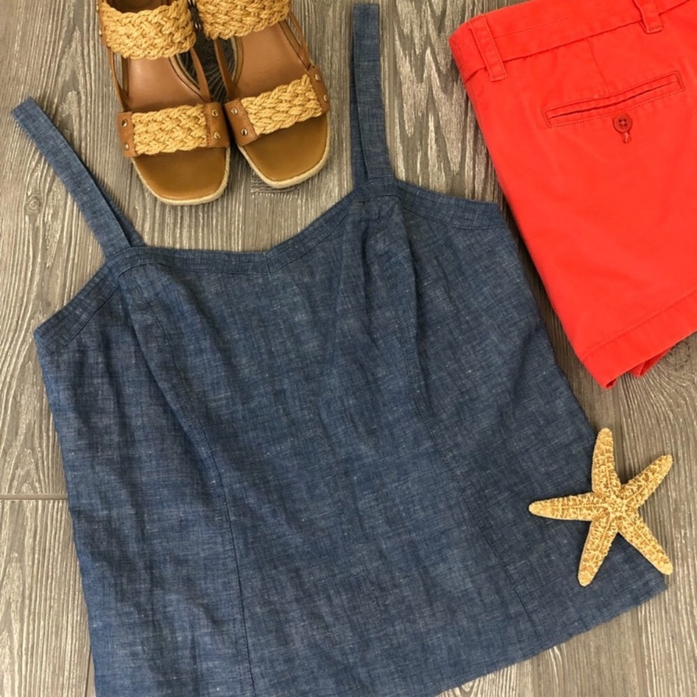 Blue Chambray Tank